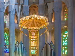 Altar and Pipes in Sagrada Familia